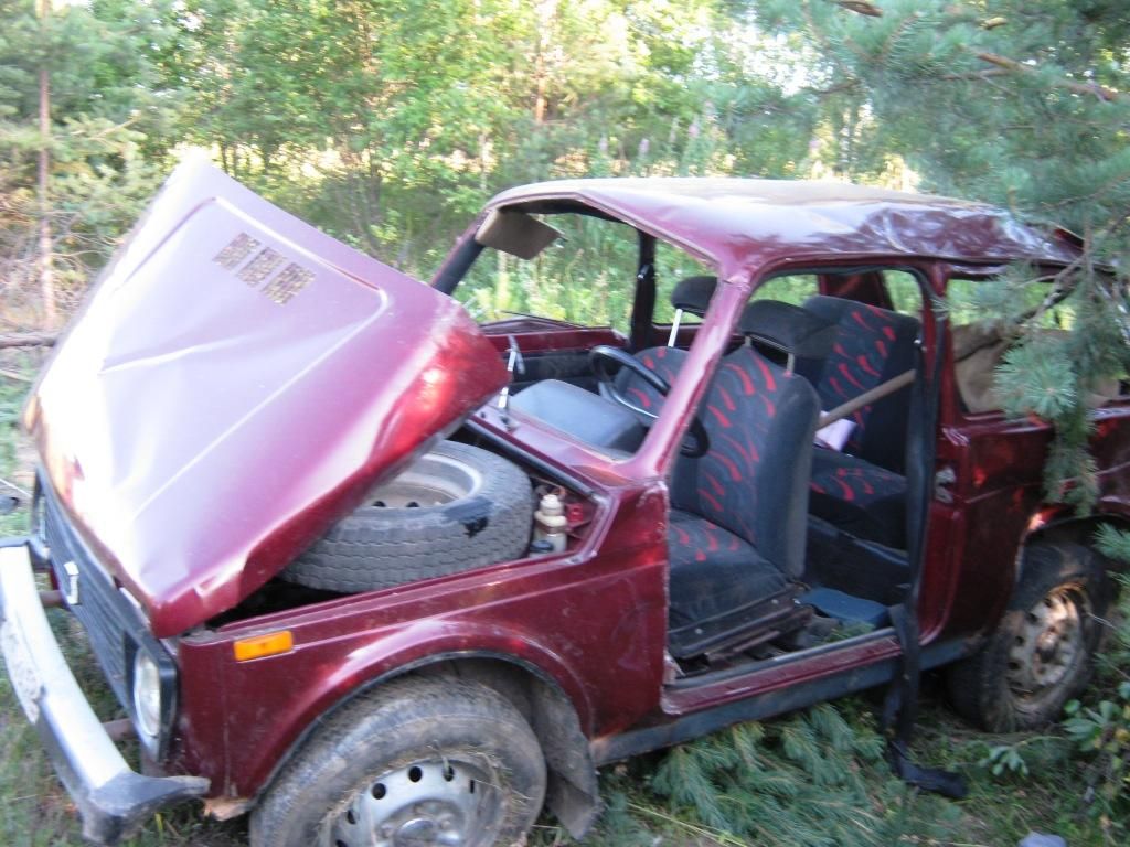 ВАЗ в кювете-2