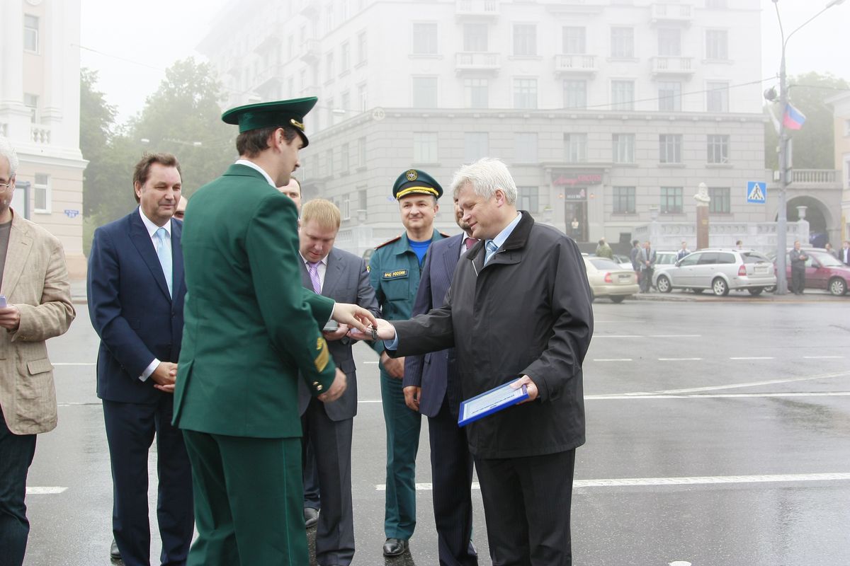 вручение техники лесникам