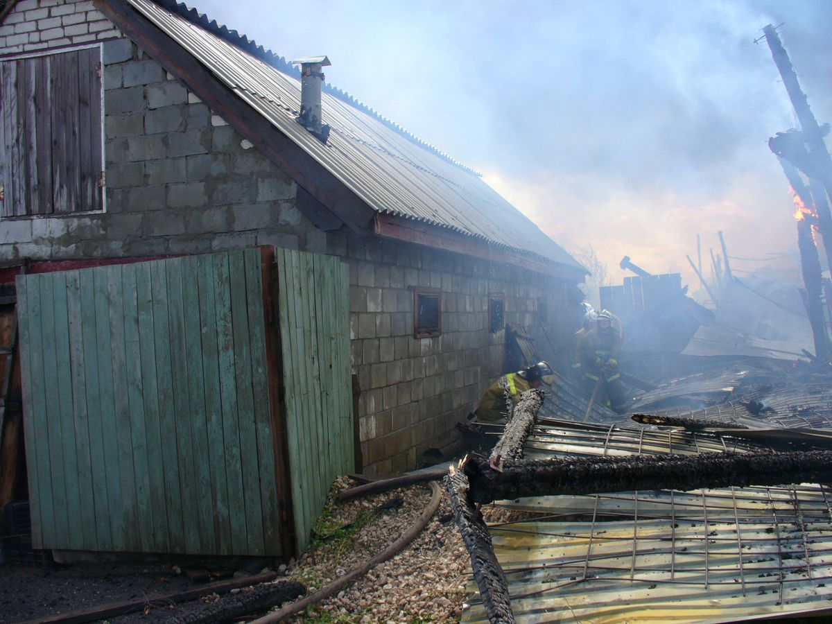 Пожар в Кусаковке-3