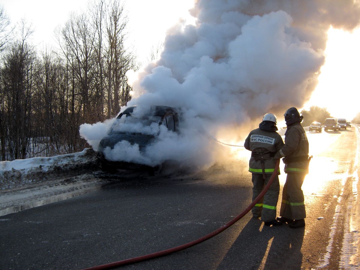 газель сгорела