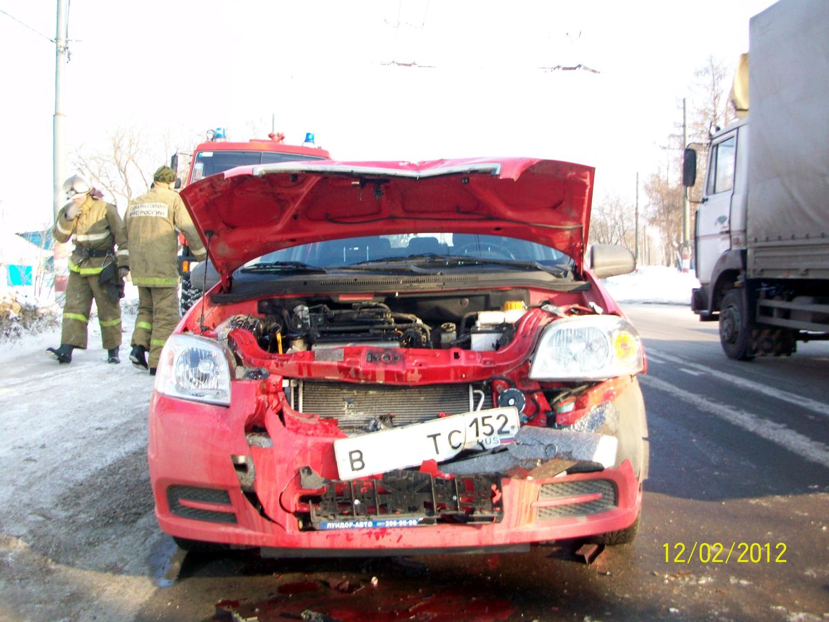 авария копейка шевроле
