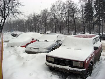 снег пл.Горького