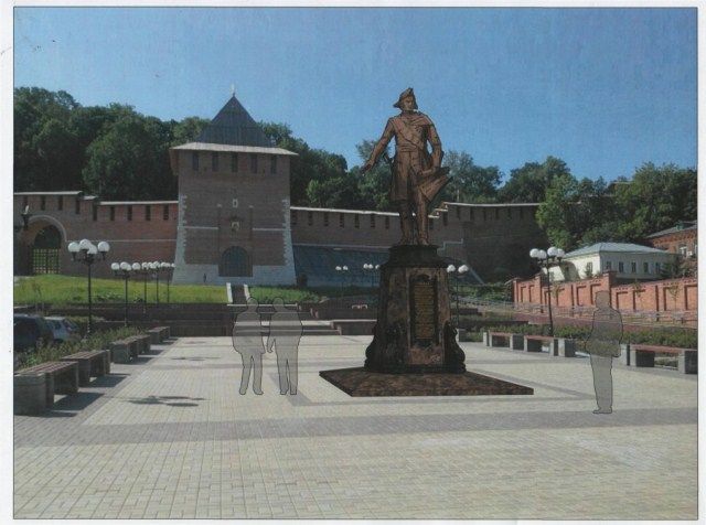 эскиз памятника петру
