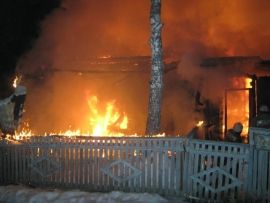 пожар дом и постройки