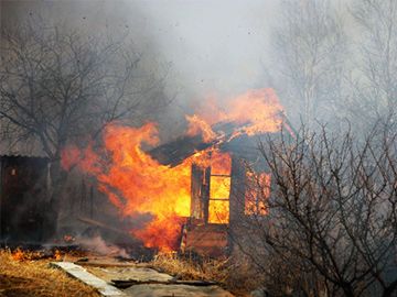 пожар дача