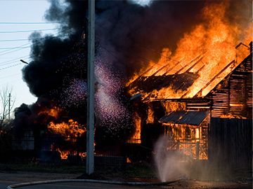 пожар деревянный дом