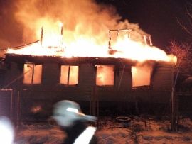 пожар жилой дом