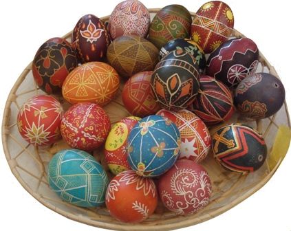 Пасха яйца писанки