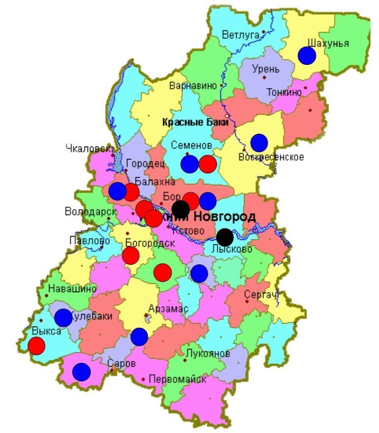Региональный сайт нижегородской области. Карта области Нижегородской области. Нижегородская область города Нижегородской области карта. Нижегородская обл карта области. Карта Нижегородской области с районами.