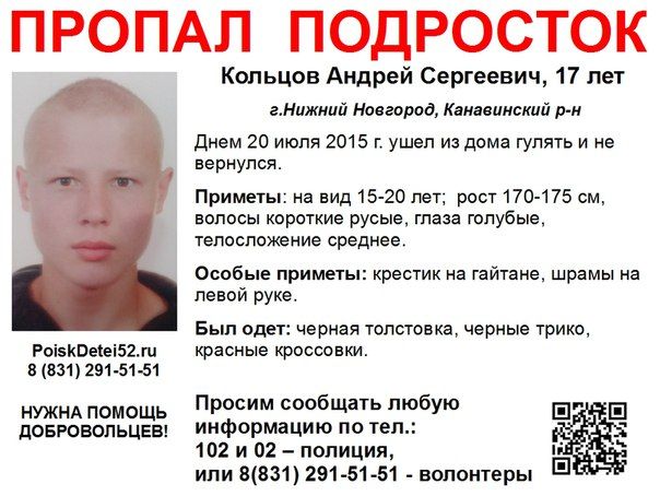 Ориентировка без вести пропавшего человека образец