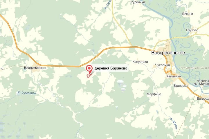 Воскресенское карта нижегородская область