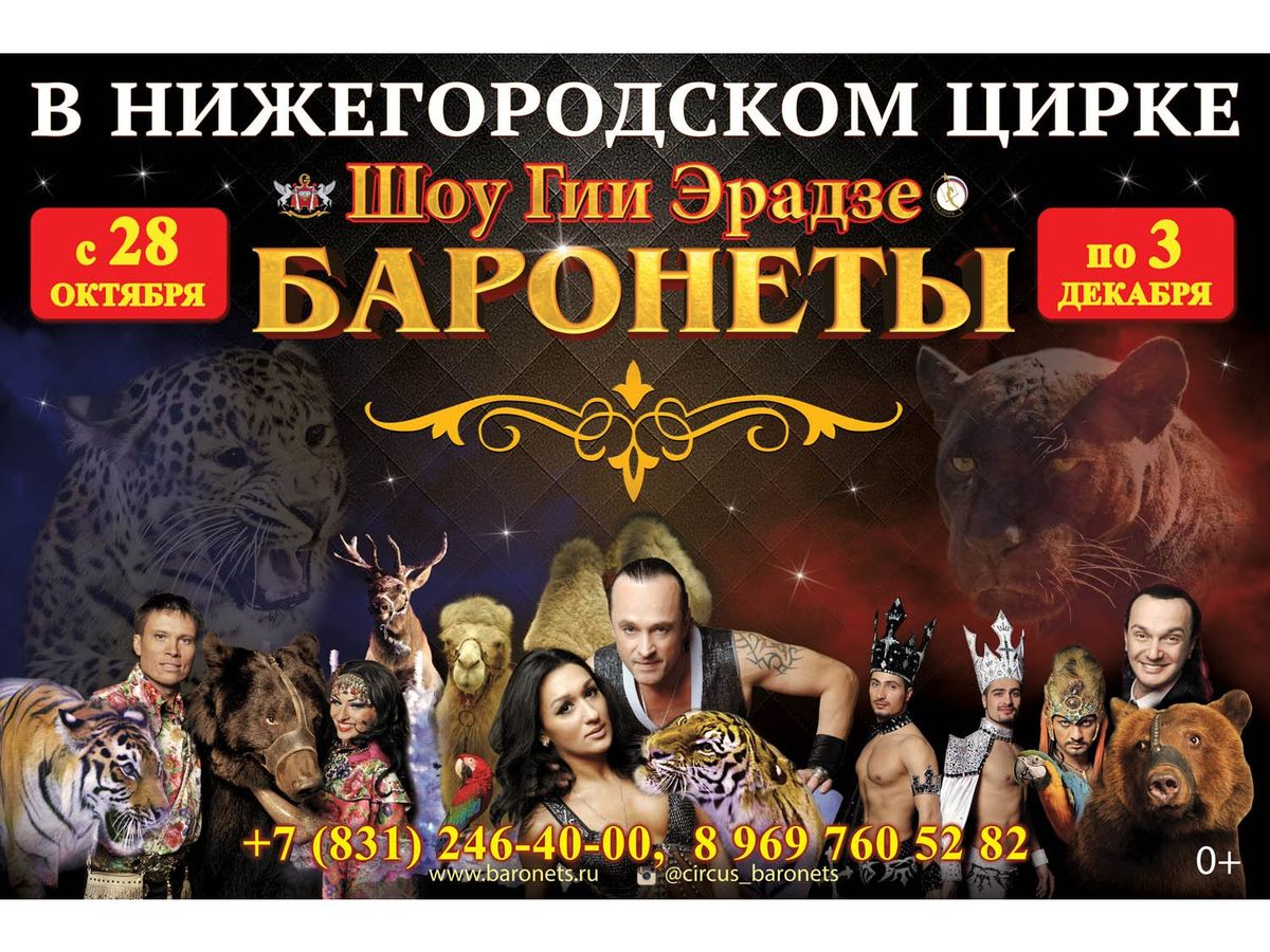 Нижегородский Цирк Купить Билеты Онлайн Нижний Новгород