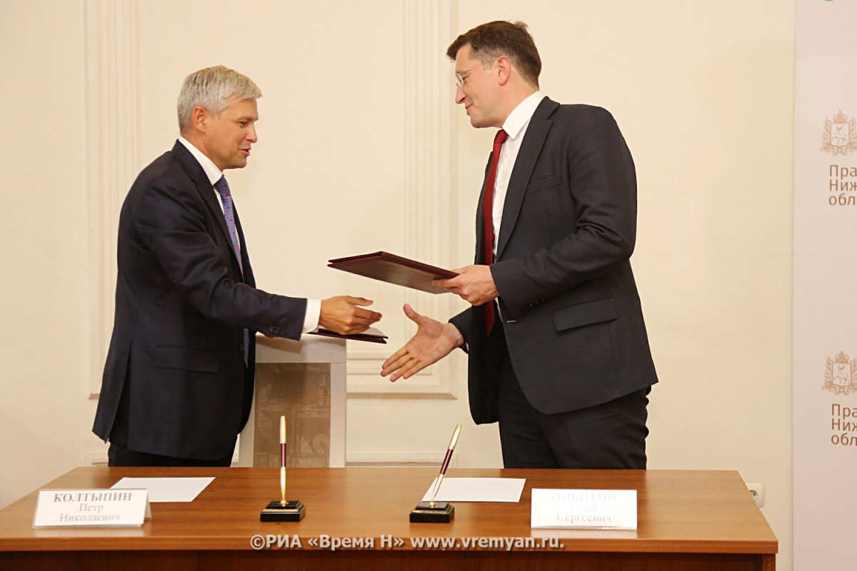 Глеб Никитин подписал соглашение о сотрудничестве с ПАО «Сбербанк» в сфере информационных технологий