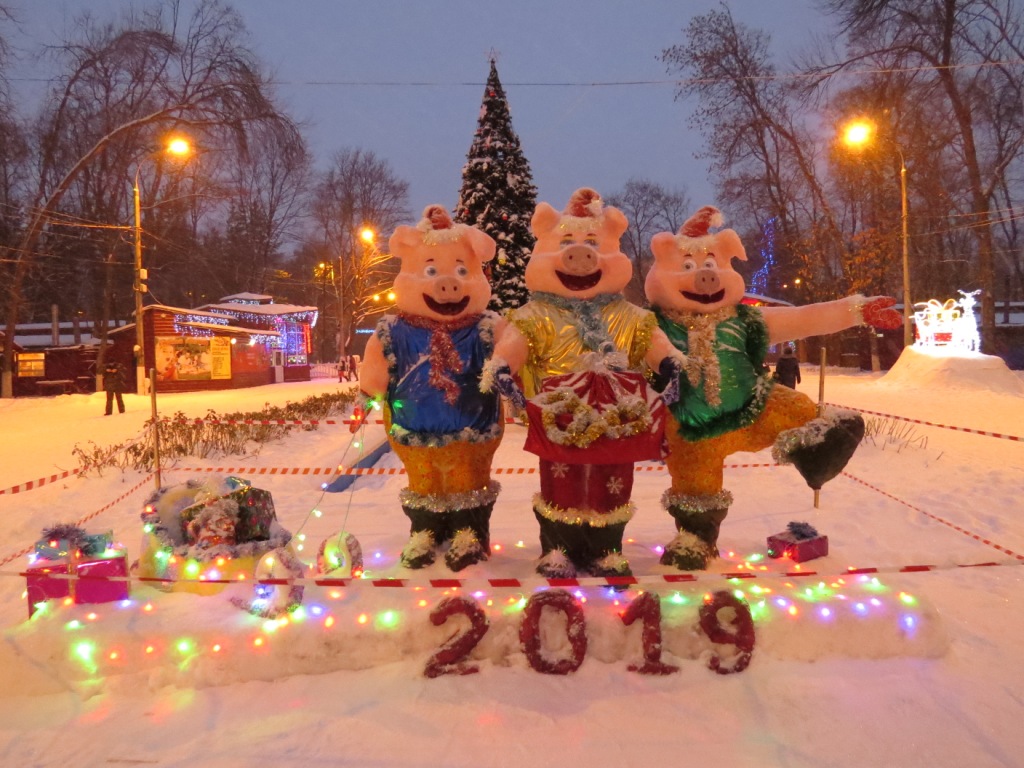 Зимний сезон «Под звездным куполом новогоднего огня» начался в Автозаводском парке