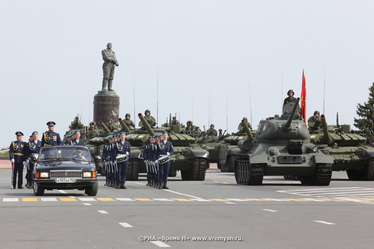 Генеральная репетиция Парада Победы прошла в Нижнем Новгороде
