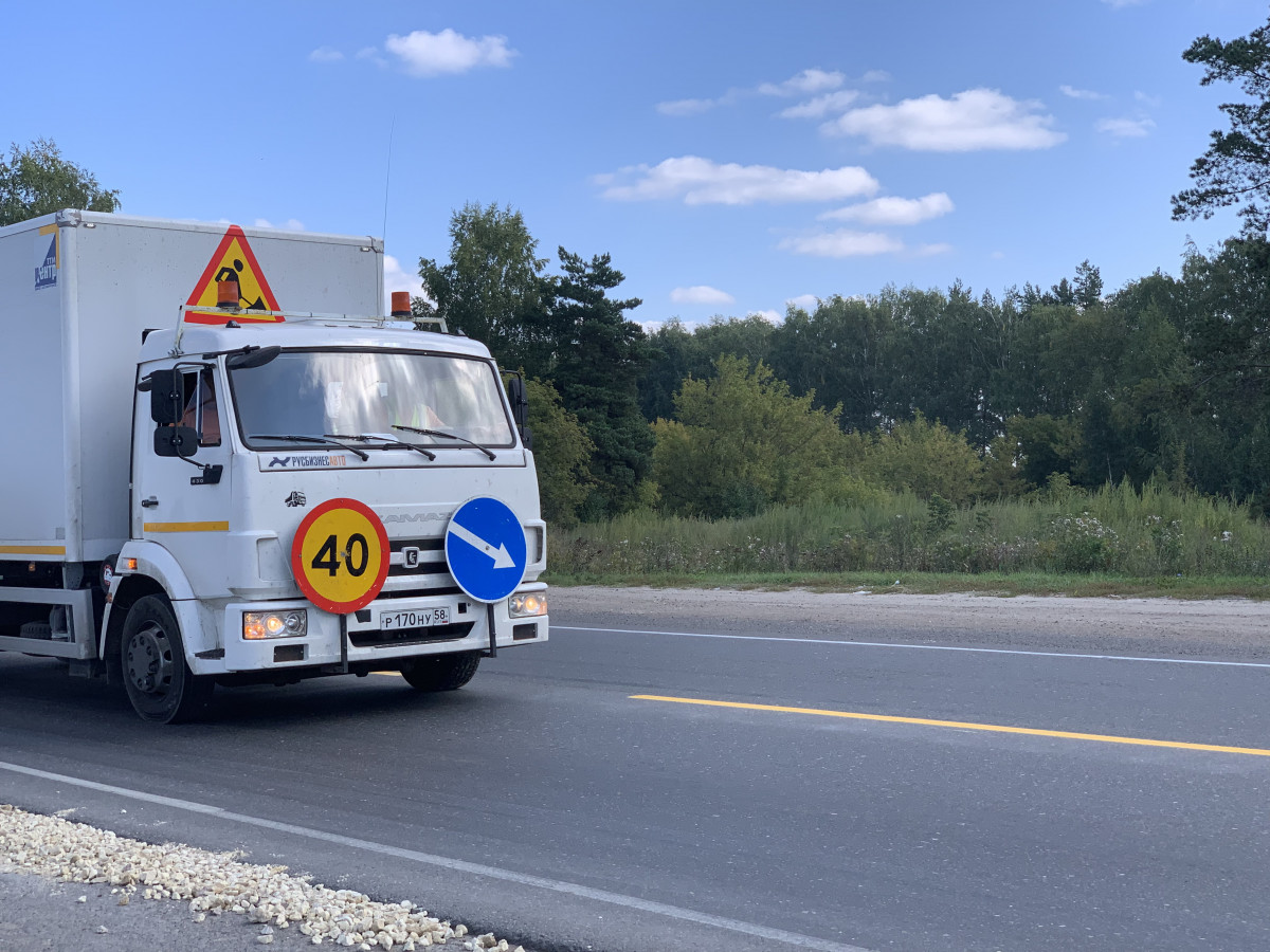 Желтую разметку нанесут на трассах Нижегородской области в рамках эксперимента