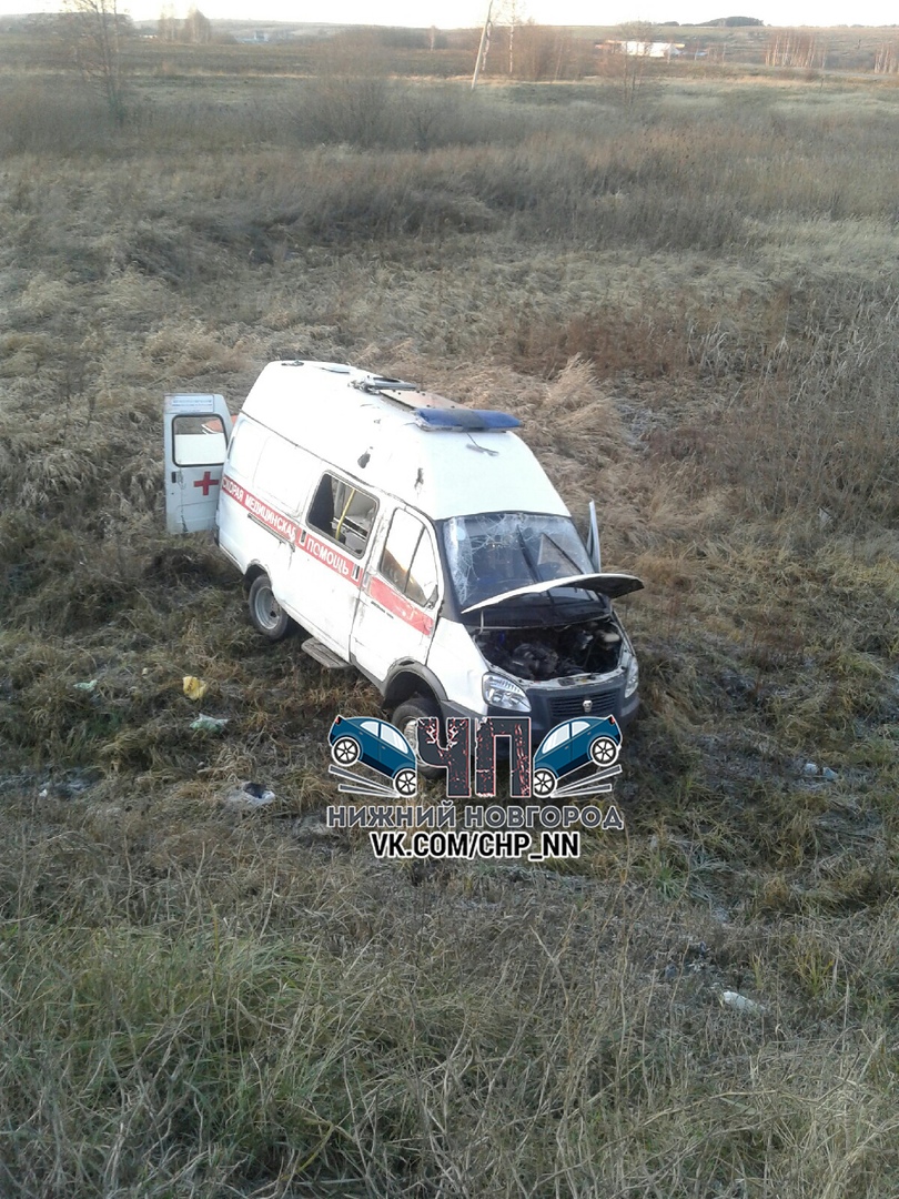 Машина «скорой» попала в серьезное ДТП в Нижегородской области