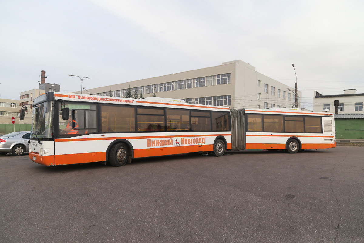 Еще пять автобусов-гармошек планируется запустить в Нижнем Новгороде