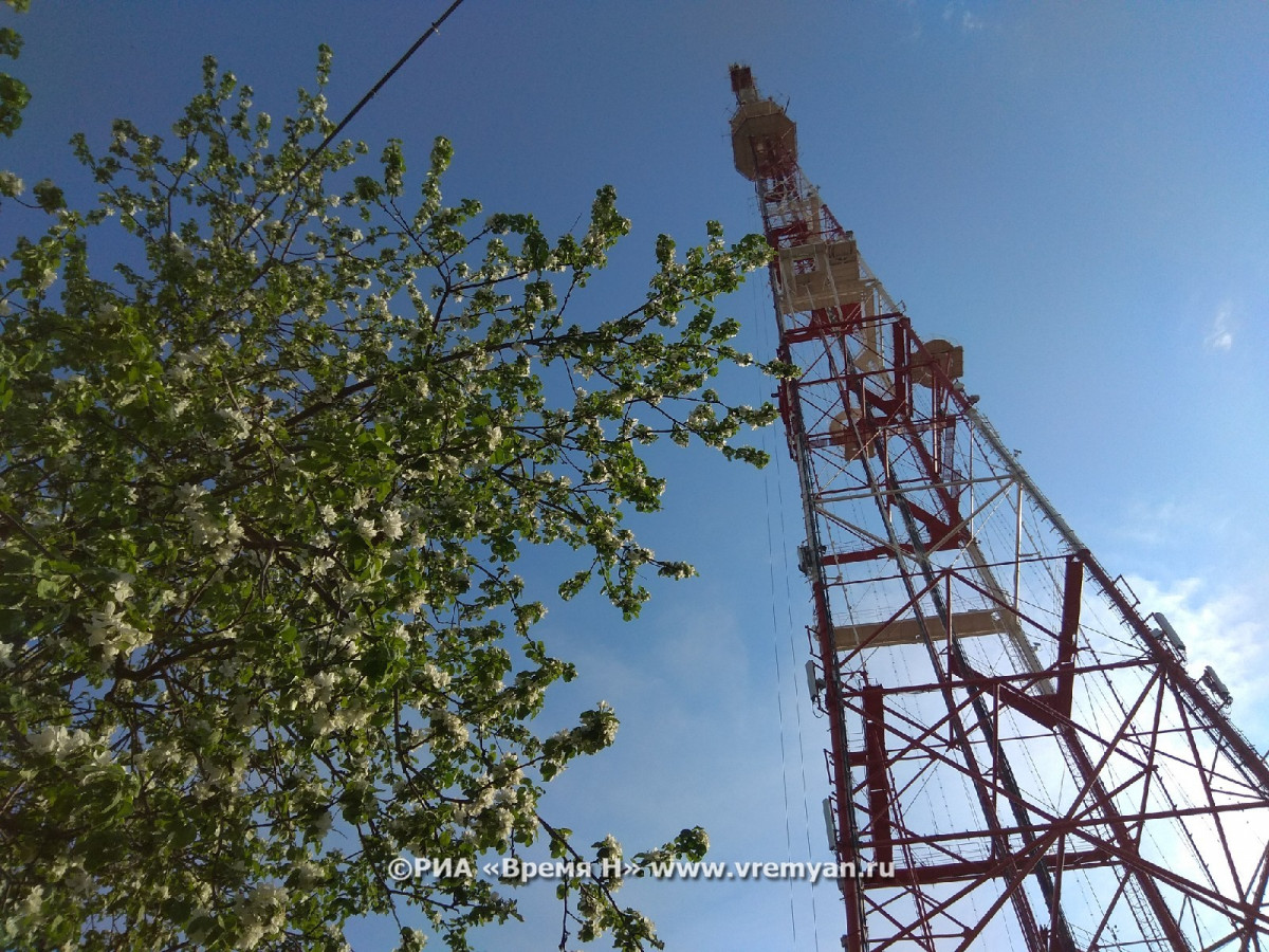 Световой триколор высотой 196 м украсит нижегородскую телебашню в День России