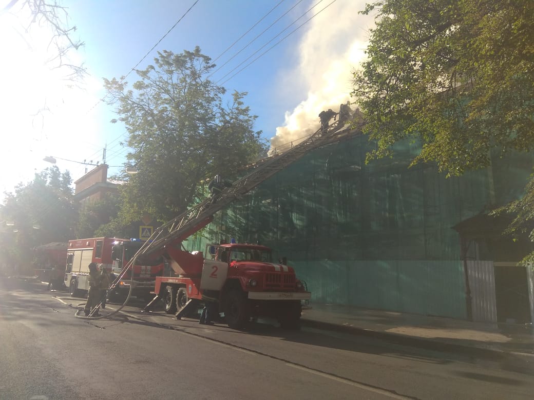 Появилась уточненная информация о пожаре в музее Горького