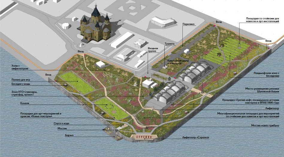 Благоустроить нижегородскую Стрелку планируется почти за 200 млн рублей