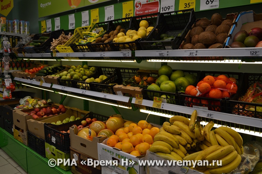 Сахар, пшено и апельсины подешевели в декабре 2020 года в Нижегородской области