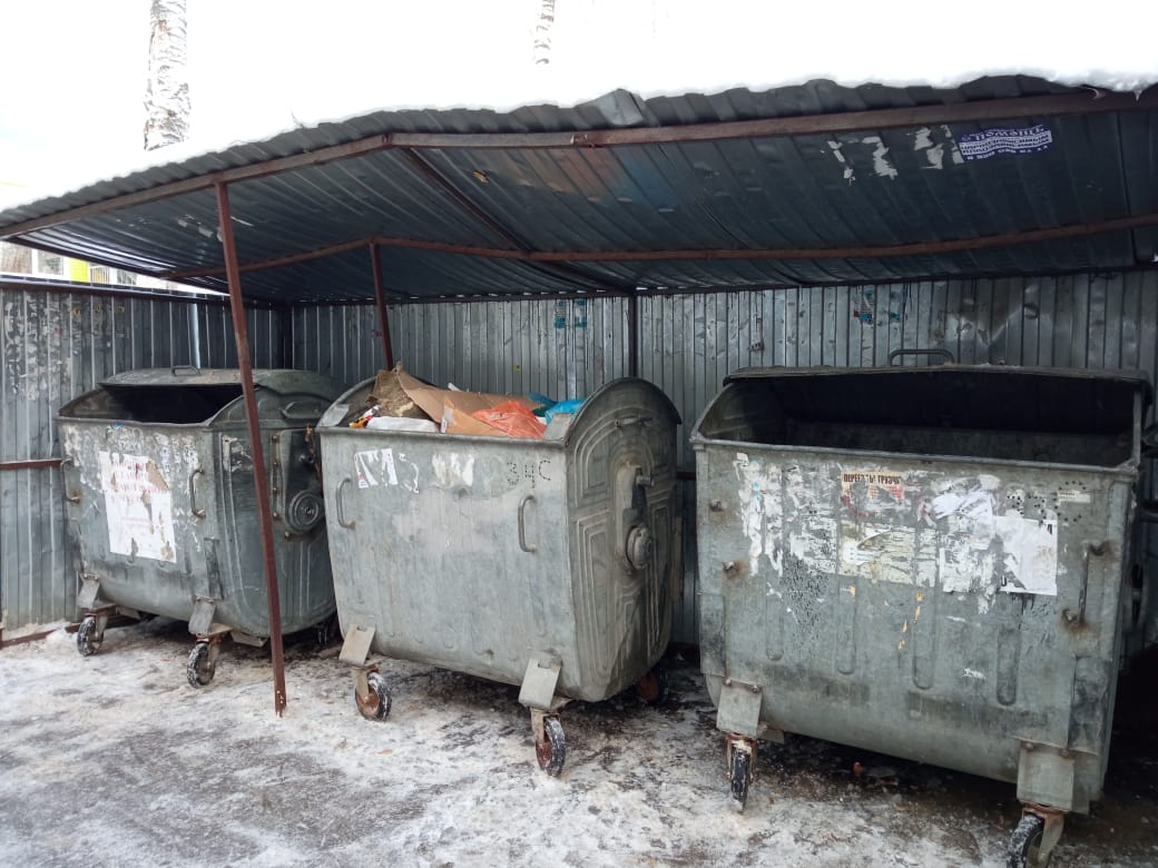 Минэкологии проверило состояние контейнерной площадки в Советском районе
