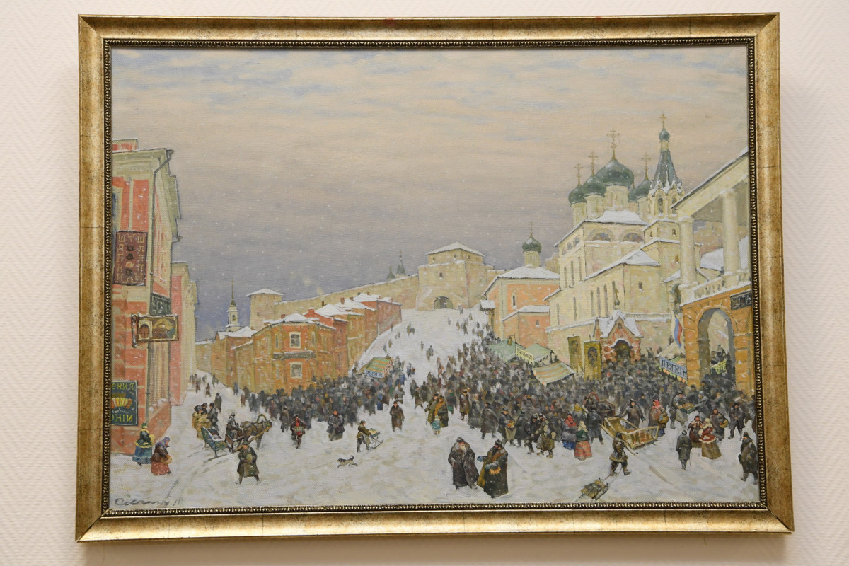 Выставка художника Рудольфа Соснина открылась в нижегородском Заксобрании