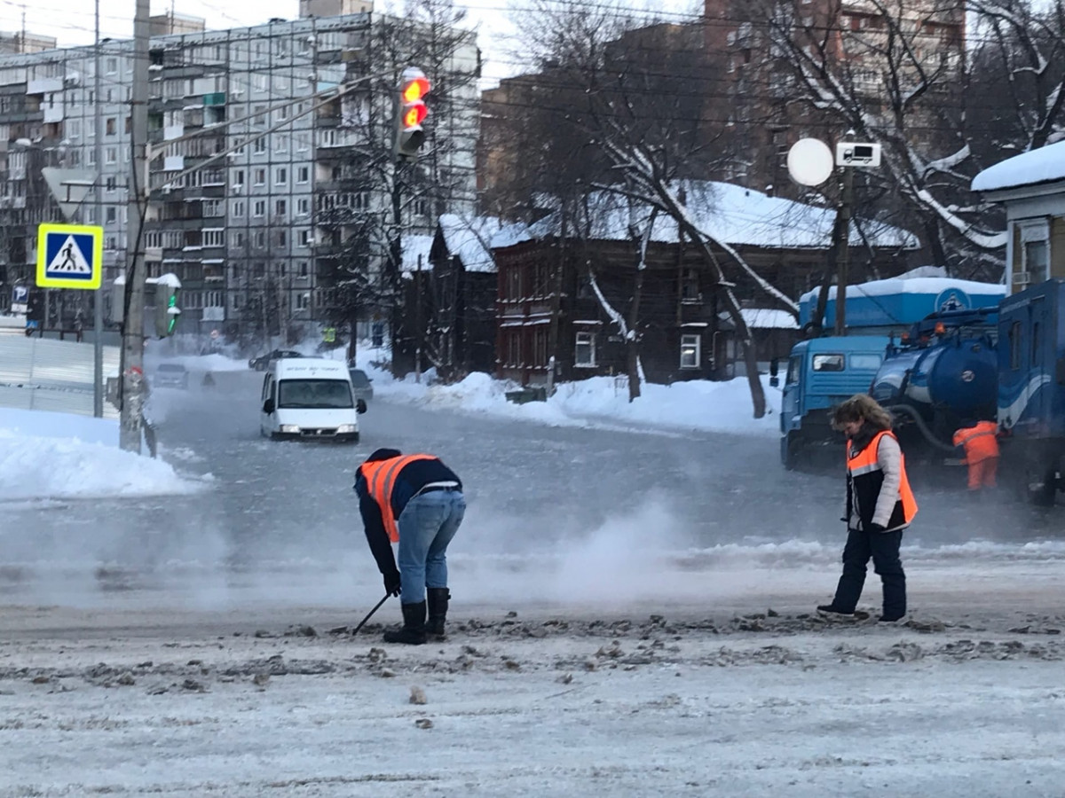 Ковалихинскую улицу затопило в Нижнем Новгороде