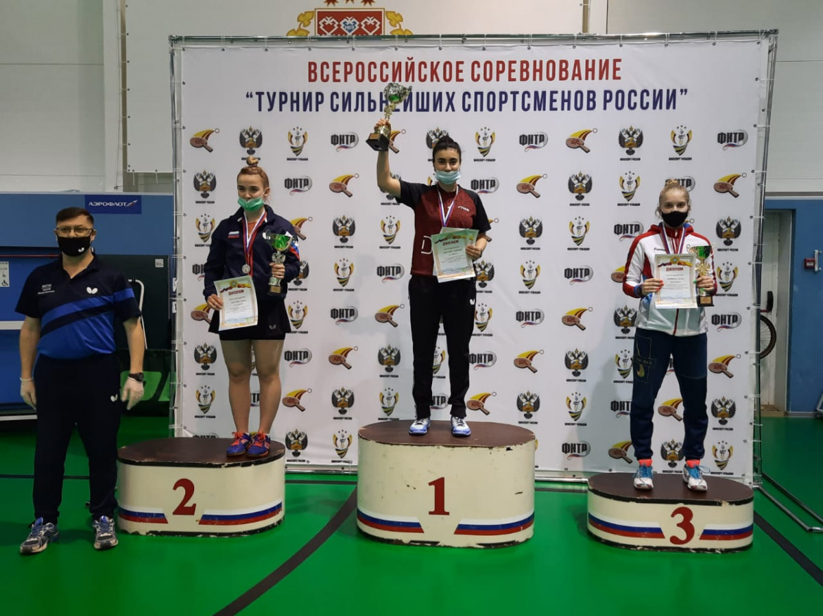 Нижегородка заняла первое место на всероссийском турнире по настольному теннису