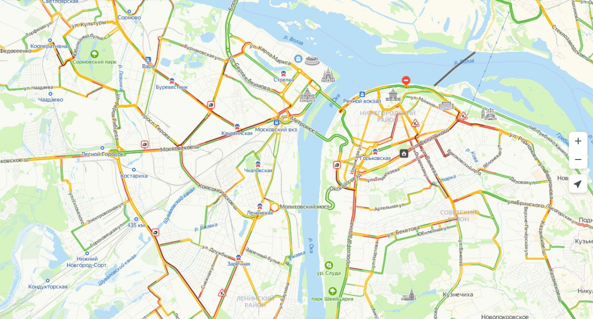Московское шоссе нижний новгород карта
