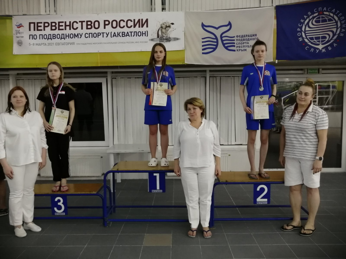 Нижегородки завоевали медали на первенстве России по подводному спорту