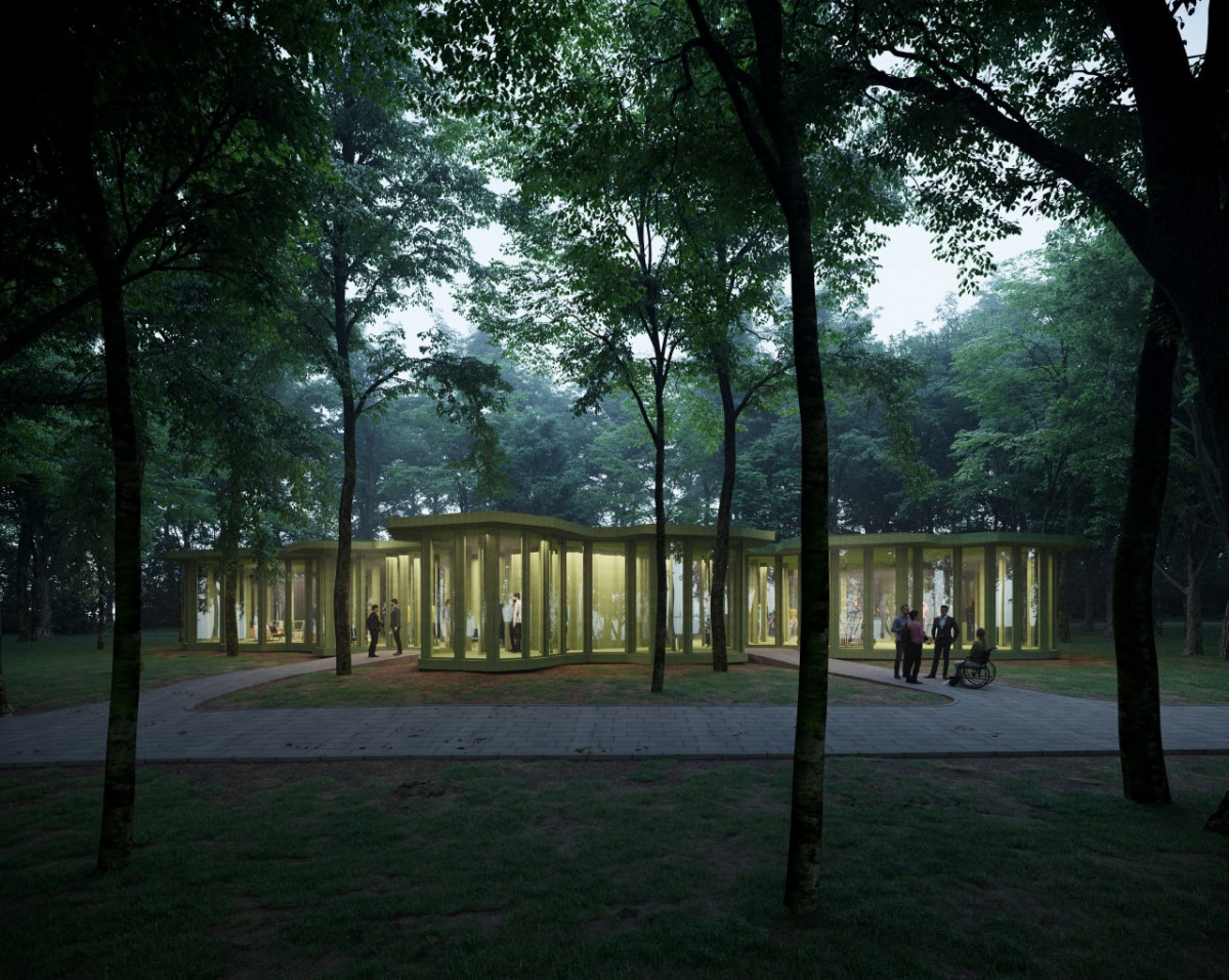 Социальный центр начали устанавливать в нижегородском парке «Швейцария»