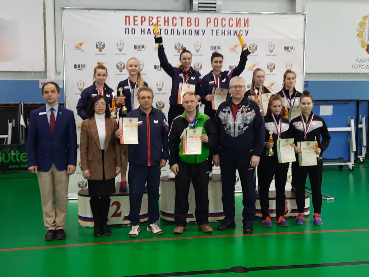 Нижегородская сборная победила на первенстве России до 19 лет по настольному теннису