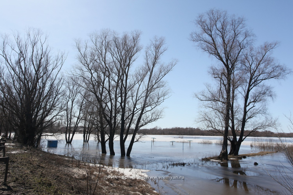 Уже десять низководных мостов затоплено в Нижегородской области