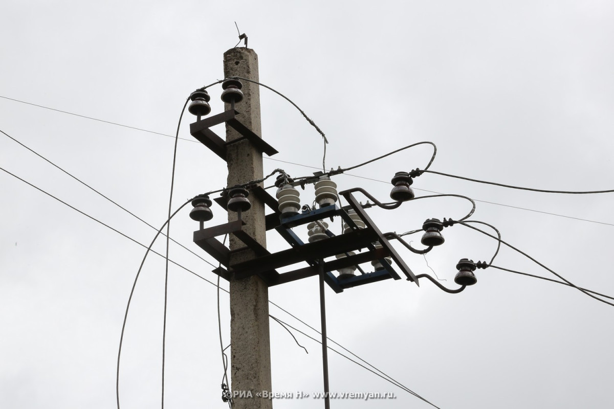 Электричество отключат в 23 домах Нижнего Новгорода