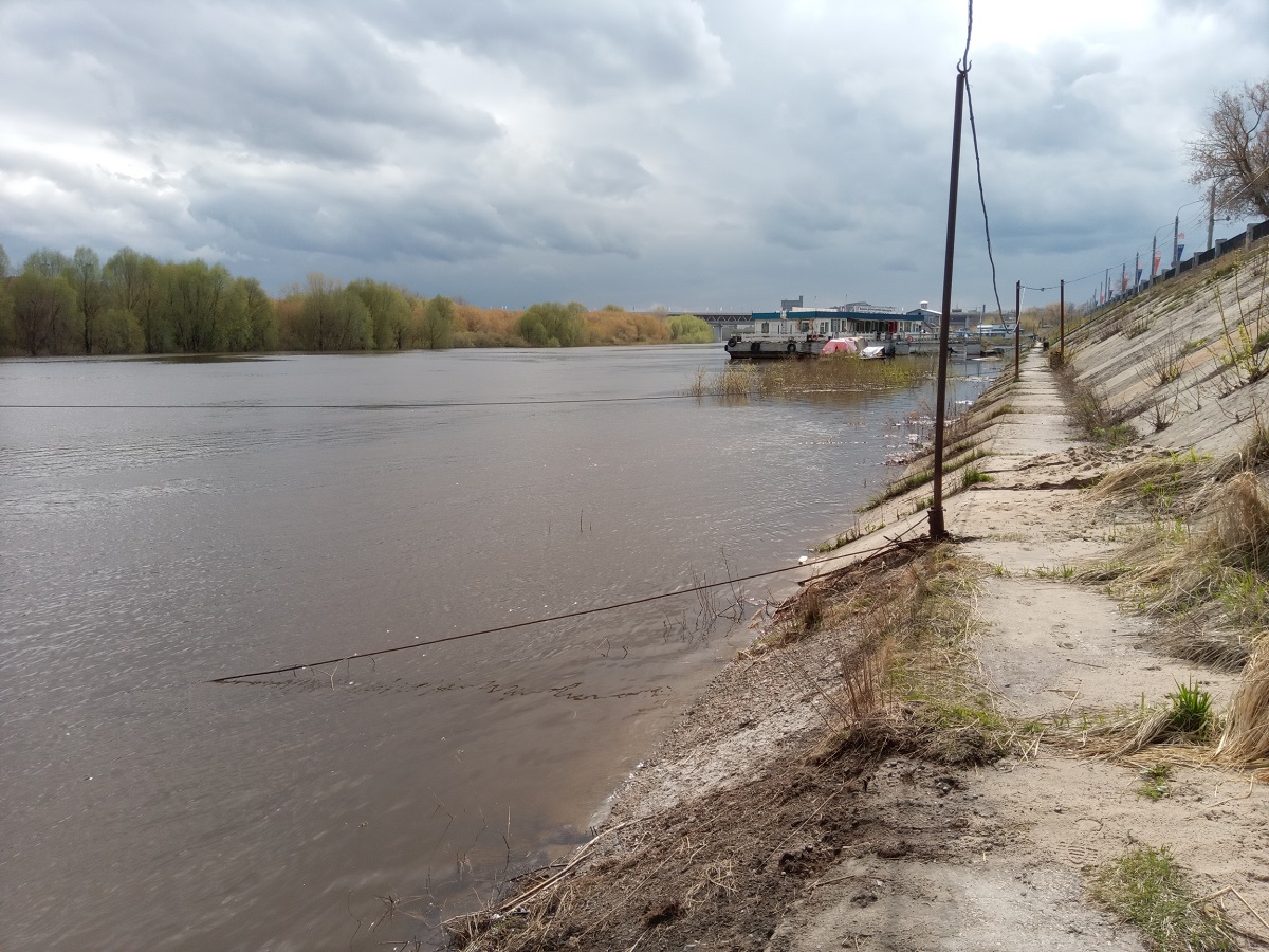 ИА «Время Н» публикует фото паводка в районе нижегородской Стрелки