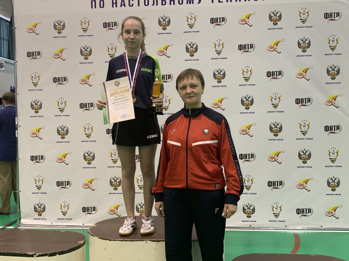 Нижегородка Кристина Курилкина стала третьей на соревнованиях по настольному теннису