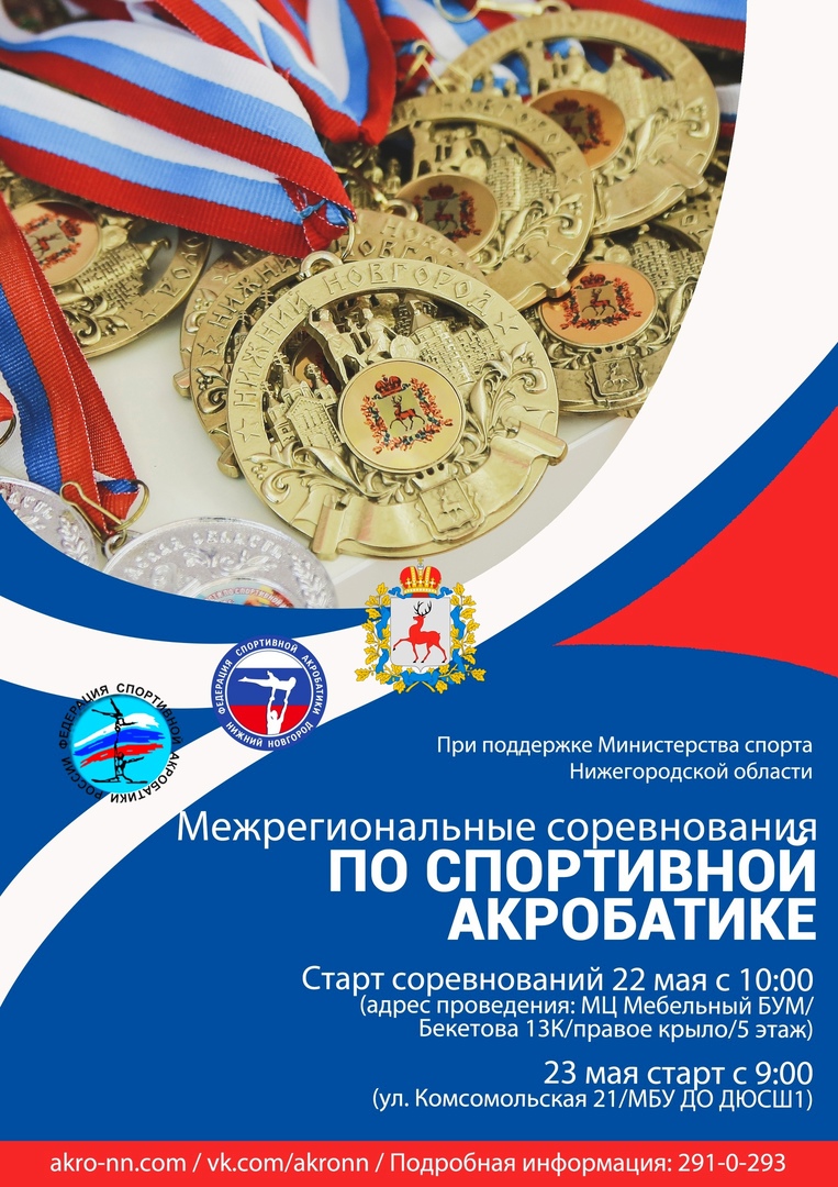 Межрегиональный турнир по спортивной акробатике пройдет в Нижнем Новгороде