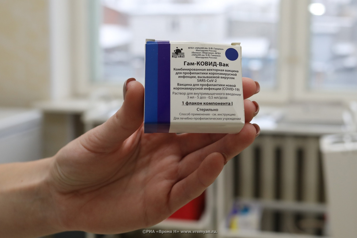 71 400 доз вакцины Sputnik V поступило в Нижегородскую область