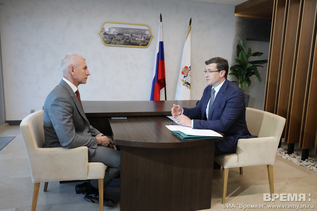 Олег Матыцин и Глеб Никитин обсудили вопросы развития спорта в Нижегородской области