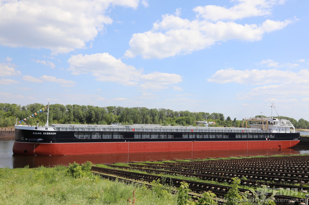 Сухогруз «Альфа Аквилон» спустили на воду в Нижнем Новгороде 9 июля