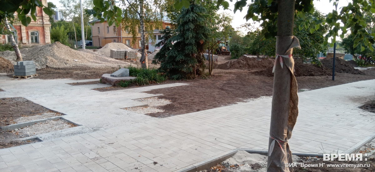 Благоустройство скверов в Нижегородском районе выполнено на 80%