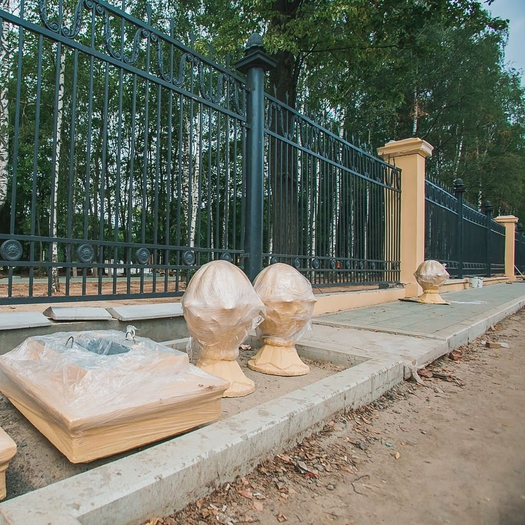 Входные группы нижегородского парка «Швейцария» начали окрашивать