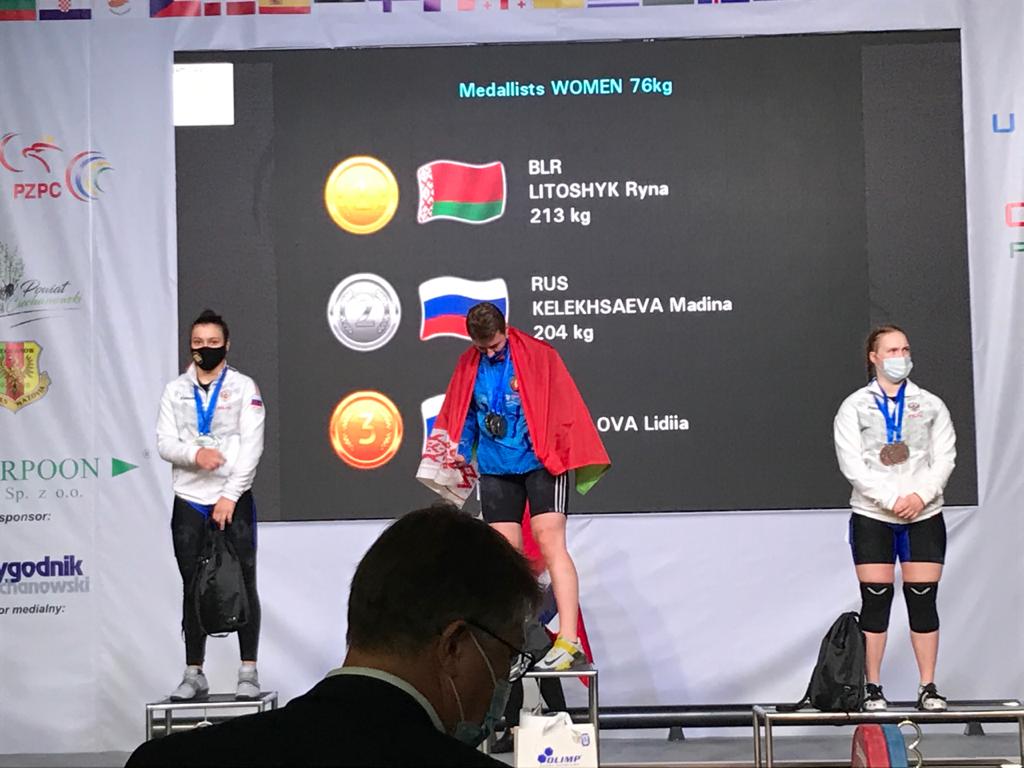 Нижегородка Мадина Келехсаева завоевала три медали на первенстве Европы по тяжелой атлетике