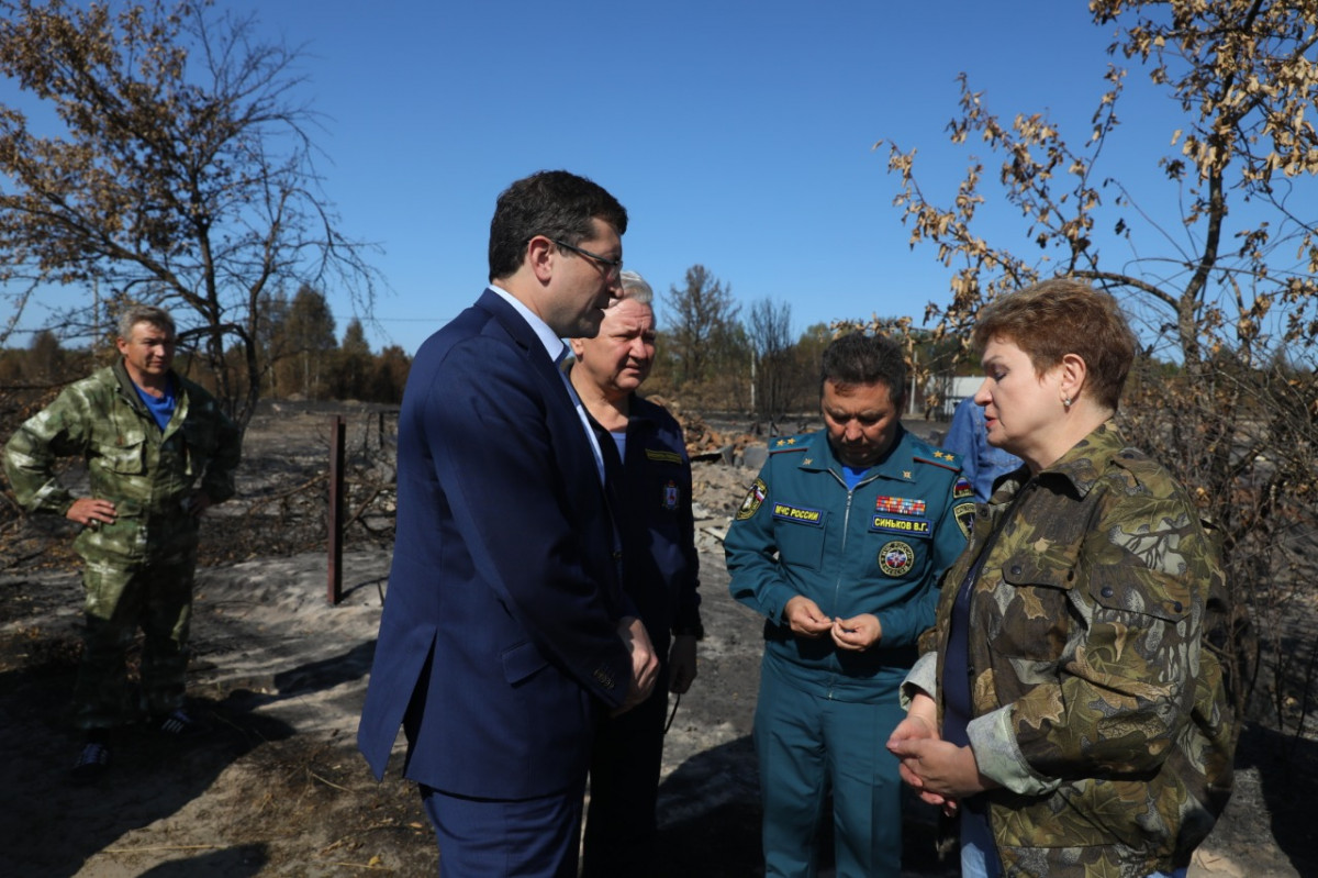 Глеб Никитин и замминистра МЧС России Николай Гречушкин обсудили ситуацию с природными пожарами