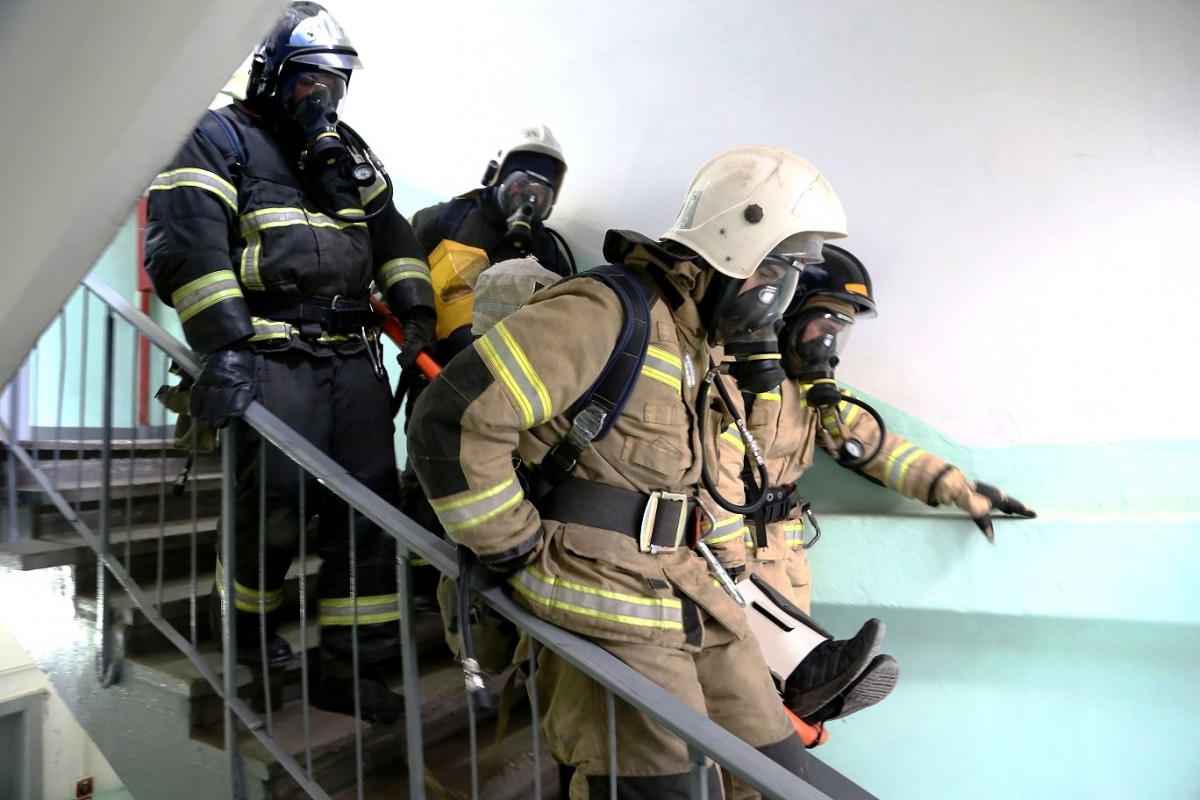Пожарно-тактическое учение прошло на «Нижегородском заводе 70-летия Победы»