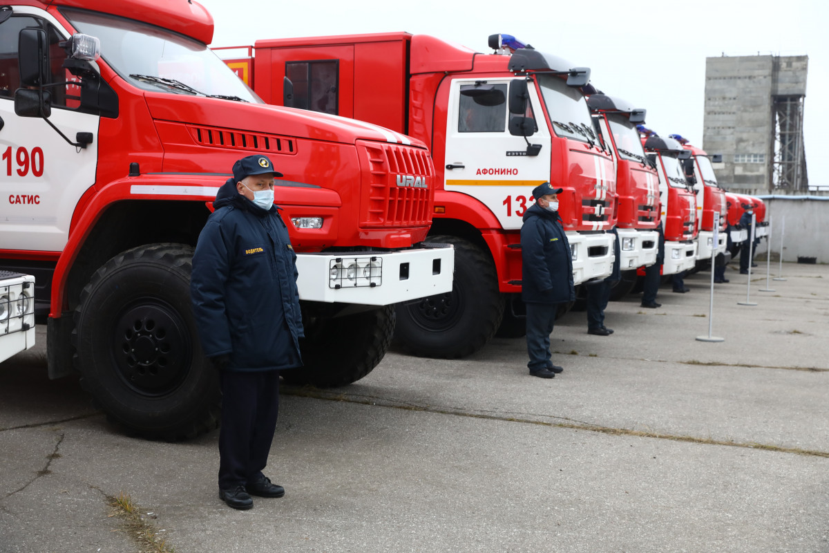 Новые пожарные машины поступили в противопожарные службы Нижегородской области