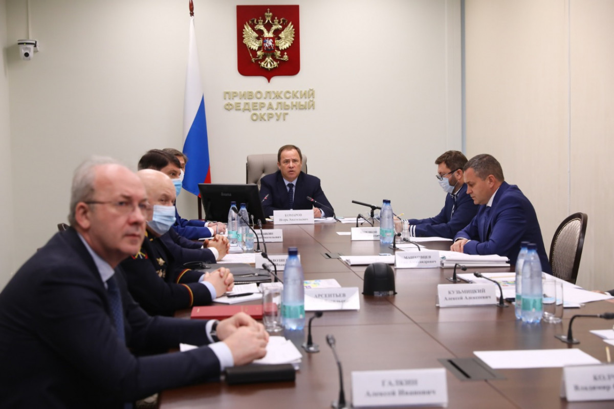 Губернатор Нижегородской области Глеб Никитин принял участие в совете округа под руководством Игоря Комарова