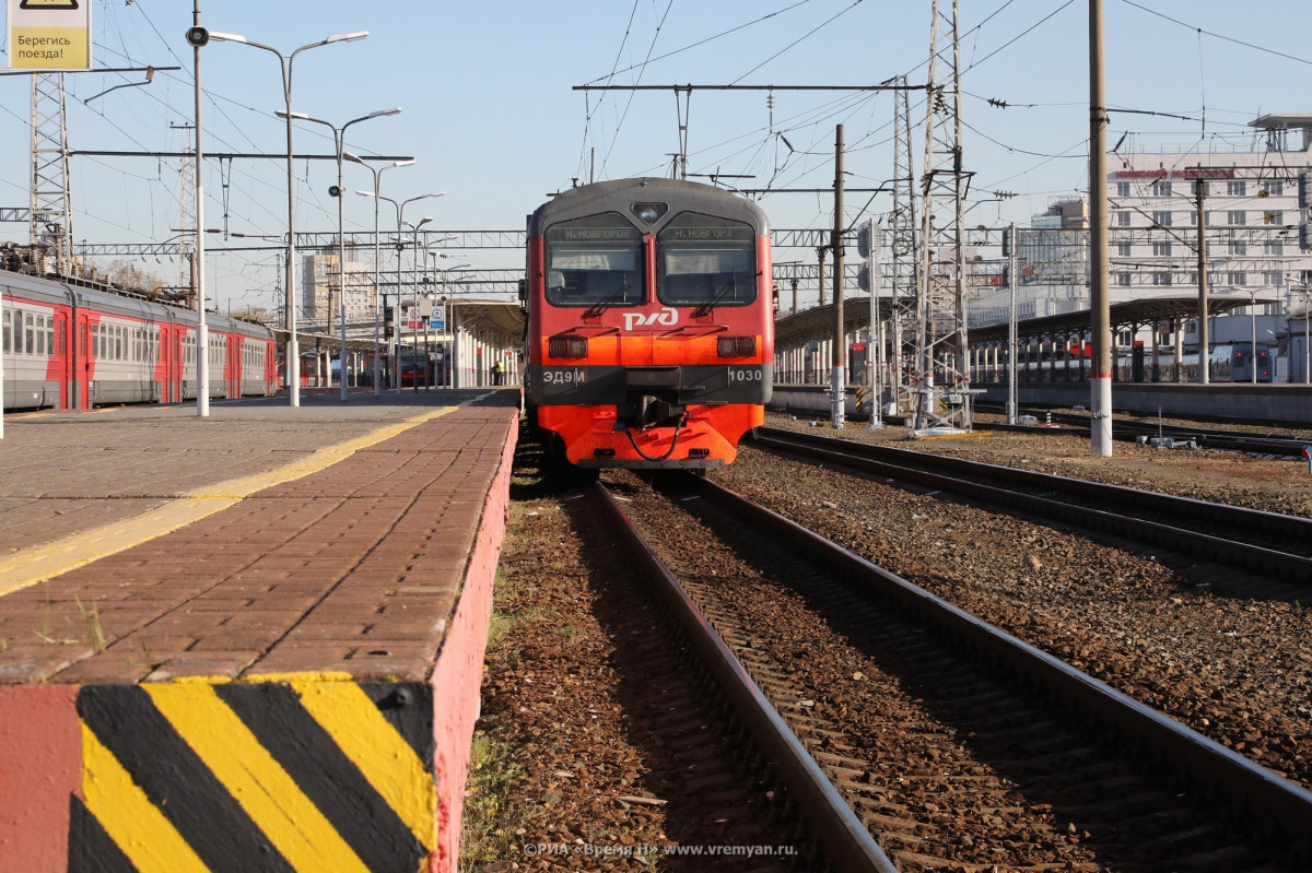 Расписание трех электричек изменится в Нижегородской области 16 ноября